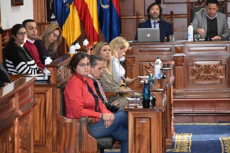 Imagen de archivo de una sesión plenaria de Telde (Foto TA)